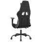 vidaXL Silla gaming de masaje y reposapiés cuero sintético negro azul vidaXL Silla gaming de masaje y reposapiés cuero sintético negro azul