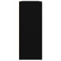 vidaXL Aparador de madera contrachapada negro 91x29,5x75 cm vidaXL Aparador de madera contrachapada negro 91x29,5x75 cm
