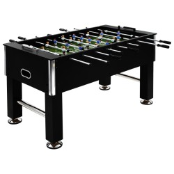 vidaXL Futbolín de acero 60 kg 140x74,5x87,5 cm negro 