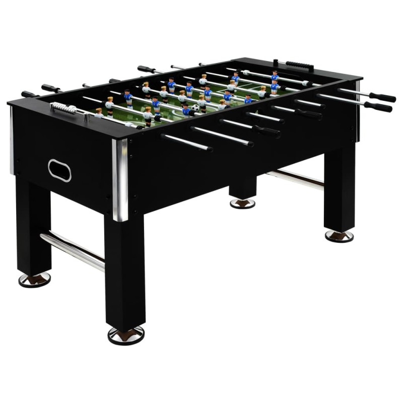 vidaXL Futbolín de acero 60 kg 140x74,5x87,5 cm negro vidaXL Futbolín de acero 60 kg 140x74,5x87,5 cm negro