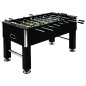 vidaXL Futbolín de acero 60 kg 140x74,5x87,5 cm negro vidaXL Futbolín de acero 60 kg 140x74,5x87,5 cm negro