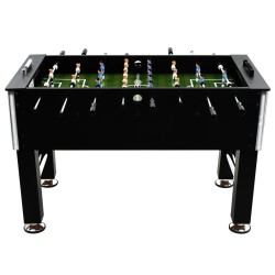 vidaXL Futbolín de acero 60 kg 140x74,5x87,5 cm negro 