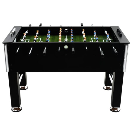 vidaXL Futbolín de acero 60 kg 140x74,5x87,5 cm negro 