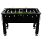 vidaXL Futbolín de acero 60 kg 140x74,5x87,5 cm negro vidaXL Futbolín de acero 60 kg 140x74,5x87,5 cm negro