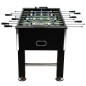 vidaXL Futbolín de acero 60 kg 140x74,5x87,5 cm negro vidaXL Futbolín de acero 60 kg 140x74,5x87,5 cm negro