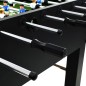 vidaXL Futbolín de acero 60 kg 140x74,5x87,5 cm negro vidaXL Futbolín de acero 60 kg 140x74,5x87,5 cm negro