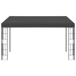 vidaXL Cenador con montaje en la pared tela gris antracita 3x4 m