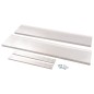 vidaXL Estantería pared flotante 2 niveles acero inoxidable 150x30 cm vidaXL Estantería pared flotante 2 niveles acero inoxidable 150x30 cm