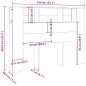 vidaXL Mueble cabecero blanco 140x18,5x104,5 cm vidaXL Mueble cabecero blanco 140x18,5x104,5 cm