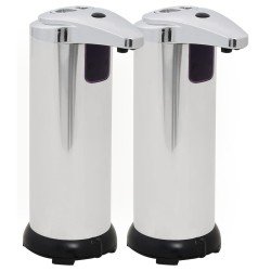 vidaXL Dispensador de jabón automático sensor infrarrojo 2 uds 600ml 