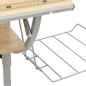 vidaXL Mesa de dibujo madera y acero gris y roble 110x53x(58-87) cm vidaXL Mesa de dibujo madera y acero gris y roble 110x53x(58-87) cm