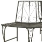 vidaXL Banco para árbol de jardín semicircular acero 160 cm vidaXL Banco para árbol de jardín semicircular acero 160 cm