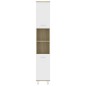 vidaXL Armario de baño contrachapada blanco y roble 30x30x179 cm vidaXL Armario de baño contrachapada blanco y roble 30x30x179 cm