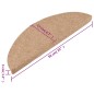vidaXL Alfombrilla autoadhesiva de escalera 15 uds beige 56x17x3 cm vidaXL Alfombrilla autoadhesiva de escalera 15 uds beige 56x17x3 cm