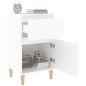 vidaxL Mesitas de noche blancas 2 uds 40x35x70 cm vidaxL Mesitas de noche blancas 2 uds 40x35x70 cm