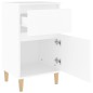 vidaxL Mesitas de noche blancas 2 uds 40x35x70 cm vidaxL Mesitas de noche blancas 2 uds 40x35x70 cm