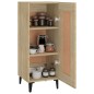 vidaXL Aparador madera contrachapada color roble Sonoma 34,5x34x90 cm vidaXL Aparador madera contrachapada color roble Sonoma 34,5x34x90 cm