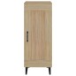 vidaXL Aparador madera contrachapada color roble Sonoma 34,5x34x90 cm vidaXL Aparador madera contrachapada color roble Sonoma 34,5x34x90 cm