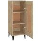 vidaXL Aparador madera contrachapada color roble Sonoma 34,5x34x90 cm vidaXL Aparador madera contrachapada color roble Sonoma 34,5x34x90 cm