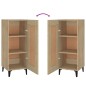 vidaXL Aparador madera contrachapada color roble Sonoma 34,5x34x90 cm vidaXL Aparador madera contrachapada color roble Sonoma 34,5x34x90 cm
