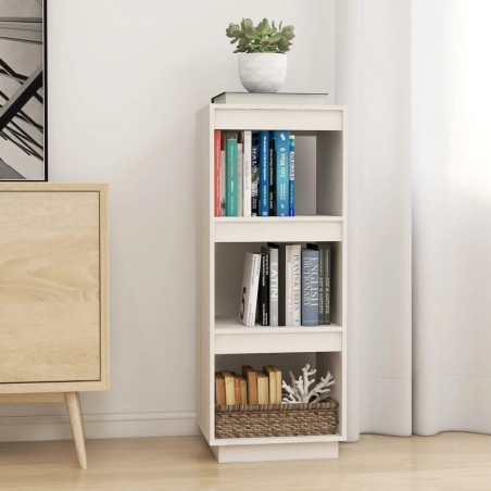 vidaXL Estantería/divisor de espacios madera pino blanco 40x35x103 cm