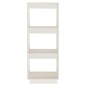 vidaXL Estantería/divisor de espacios madera pino blanco 40x35x103 cm vidaXL Estantería/divisor de espacios madera pino blanco 40x35x103 cm