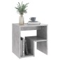 vidaXL Mesita de noche madera contrachapada gris hormigón 40x30x40 cm vidaXL Mesita de noche madera contrachapada gris hormigón 40x30x40 cm