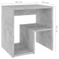 vidaXL Mesita de noche madera contrachapada gris hormigón 40x30x40 cm vidaXL Mesita de noche madera contrachapada gris hormigón 40x30x40 cm