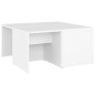 vidaXL Mesas de centro 4 pzas madera contrachapada blanco 33x33x33 cm vidaXL Mesas de centro 4 pzas madera contrachapada blanco 33x33x33 cm