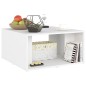 vidaXL Mesas de centro 4 pzas madera contrachapada blanco 33x33x33 cm vidaXL Mesas de centro 4 pzas madera contrachapada blanco 33x33x33 cm