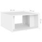 vidaXL Mesas de centro 4 pzas madera contrachapada blanco 33x33x33 cm vidaXL Mesas de centro 4 pzas madera contrachapada blanco 33x33x33 cm