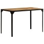 vidaXL Mesa de comedor madera maciza de mango rugosa y acero 120 cm vidaXL Mesa de comedor madera maciza de mango rugosa y acero 120 cm