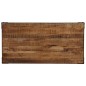 vidaXL Mesa de comedor madera maciza de mango rugosa y acero 120 cm vidaXL Mesa de comedor madera maciza de mango rugosa y acero 120 cm