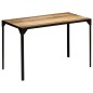 vidaXL Mesa de comedor madera maciza de mango rugosa y acero 120 cm vidaXL Mesa de comedor madera maciza de mango rugosa y acero 120 cm