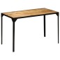 vidaXL Mesa de comedor madera maciza de mango rugosa y acero 120 cm vidaXL Mesa de comedor madera maciza de mango rugosa y acero 120 cm