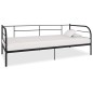 vidaXL Estructura de cama de metal negro 90x200 cm vidaXL Estructura de cama de metal negro 90x200 cm