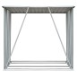 vidaXL Casetilla para leña acero galvanizado verde 163x83x154 cm vidaXL Casetilla para leña acero galvanizado verde 163x83x154 cm