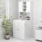 vidaXL Armario de lavadora blanco brillante 70,5x25,5x90 cm