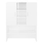 vidaXL Armario de lavadora blanco brillante 70,5x25,5x90 cm