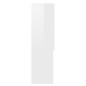 vidaXL Armario de lavadora blanco brillante 70,5x25,5x90 cm
