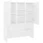 vidaXL Armario de lavadora blanco brillante 70,5x25,5x90 cm