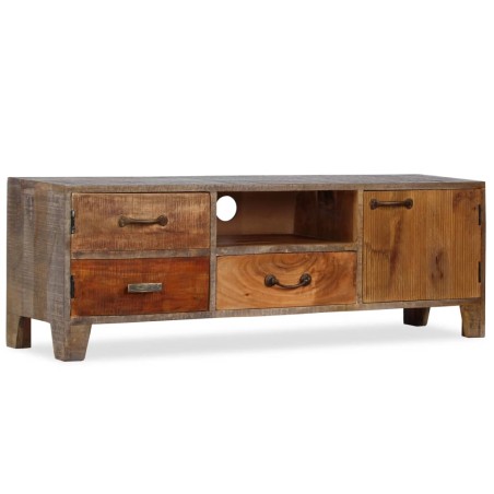 vidaXL Mueble para TV de madera maciza vintage 118x30x40 cm                  