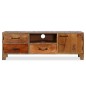 vidaXL Mueble para TV de madera maciza vintage 118x30x40 cm                  