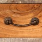 vidaXL Mueble para TV de madera maciza vintage 118x30x40 cm                  
