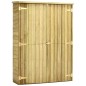 vidaXL Caseta herramientas jardín madera pino impregnada 123x50x171 cm vidaXL Caseta herramientas jardín madera pino impregnada 123x50x171 cm