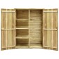 vidaXL Caseta herramientas jardín madera pino impregnada 123x50x171 cm vidaXL Caseta herramientas jardín madera pino impregnada 123x50x171 cm