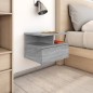 vidaXL Mesita de noche flotante contrachapada gris Sonoma 40x31x27 cm vidaXL Mesita de noche flotante contrachapada gris Sonoma 40x31x27 cm