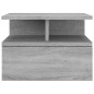vidaXL Mesita de noche flotante contrachapada gris Sonoma 40x31x27 cm vidaXL Mesita de noche flotante contrachapada gris Sonoma 40x31x27 cm