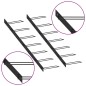 vidaXL Botellero de pared para 14 botellas 2 unidades metal negro vidaXL Botellero de pared para 14 botellas 2 unidades metal negro