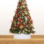 vidaXL Falda del árbol de Navidad blanca Ø65x19,5 cm vidaXL Falda del árbol de Navidad blanca Ø65x19,5 cm
